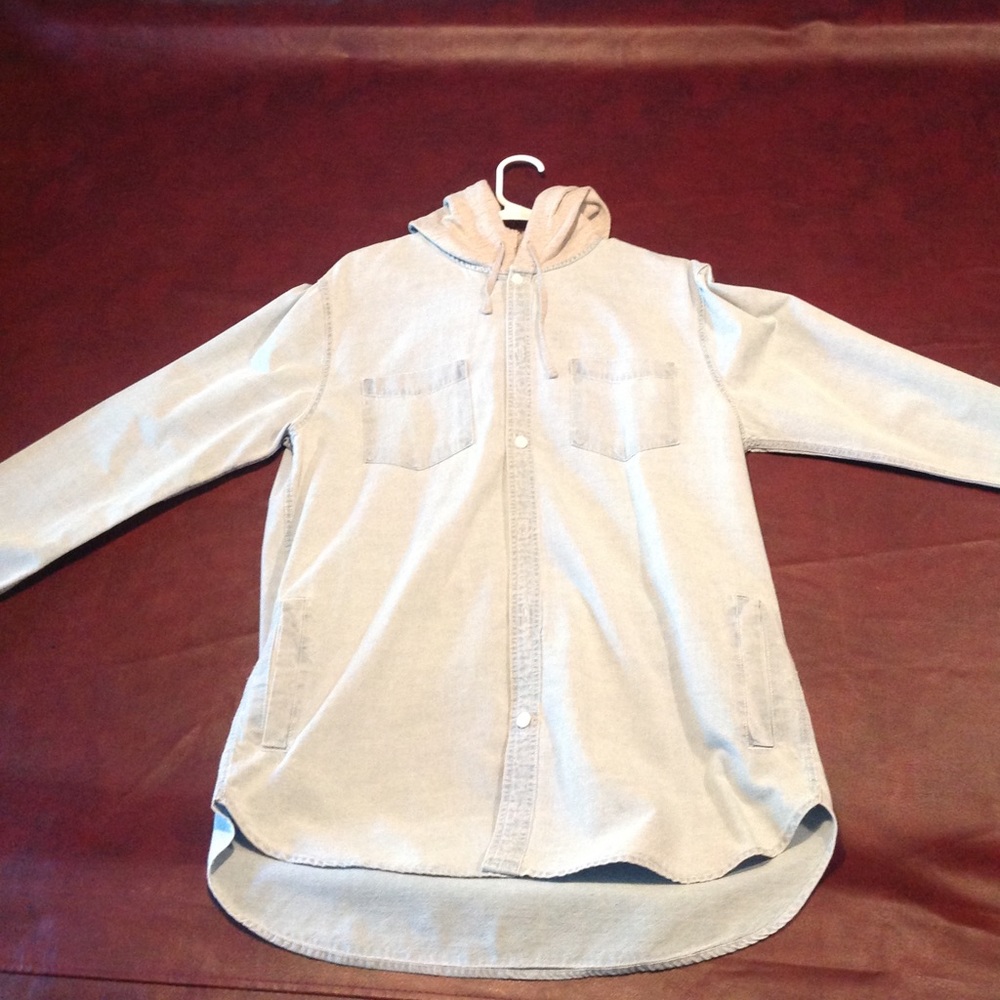 Pac Sun Halen Denim Hoodie